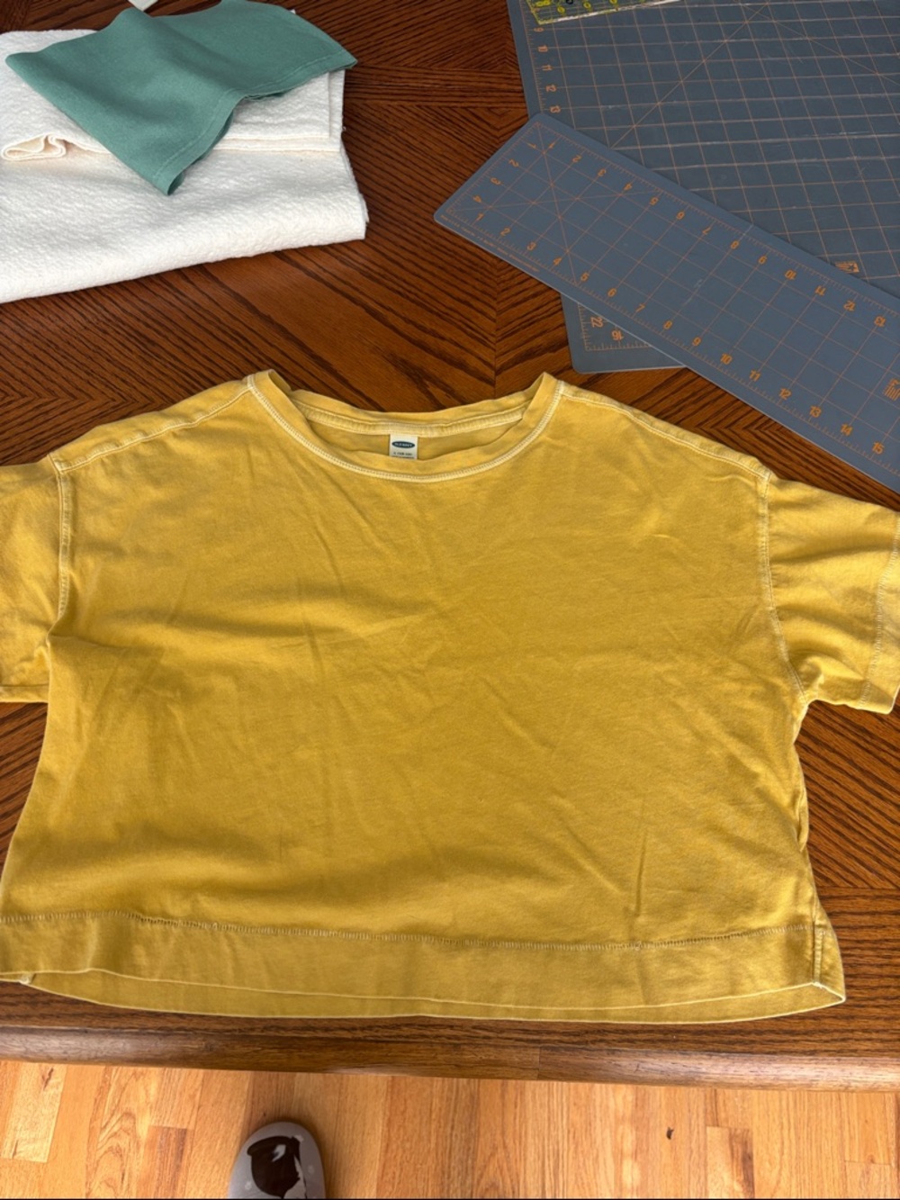 Old Navy Light Mustard Crewneck Tee